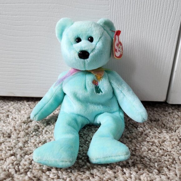 4/$25 Ty Beanie Baby - Ariel the Bear in Memory - Picture 1 of 7